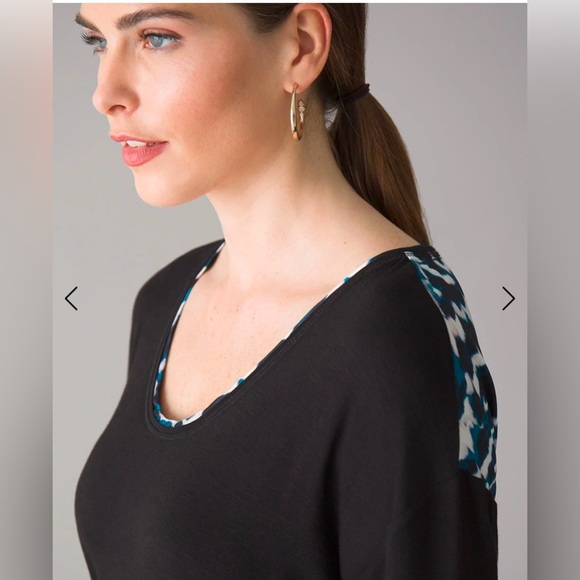 3/$30| 🌸 WHBM Long Sleeve Woven Tee - Picture 3 of 9